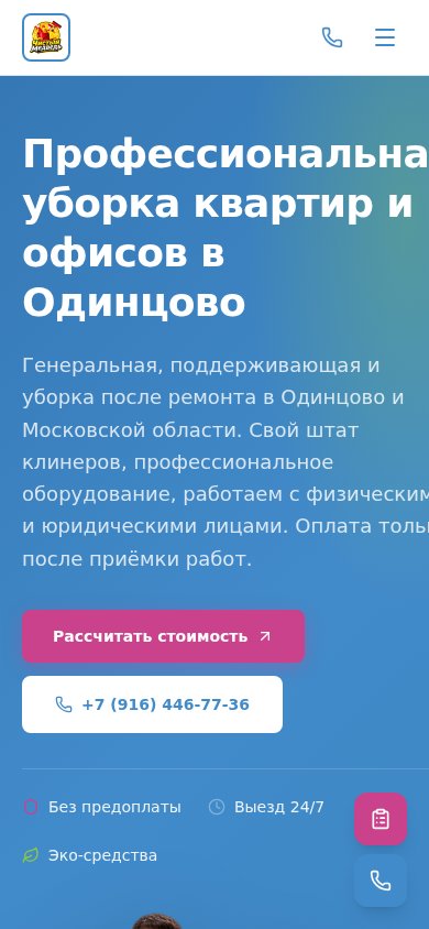 Чистый Медведь — mobile